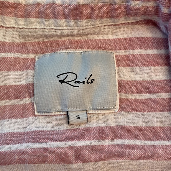 rails linen cropped flannel | small - Picture 6 of 6